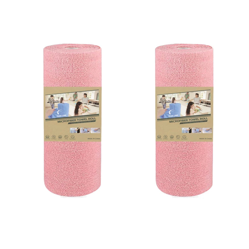 Kitchen Dish Towels: 4M Reusable Dish Cloth Roll - Washable Cleaning Wipes