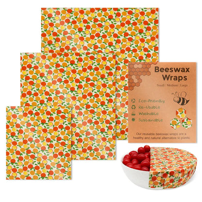 Reusable Beeswax Wraps - Eco-Friendly Food Storage