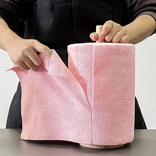 Kitchen Dish Towels: 4M Reusable Dish Cloth Roll - Washable Cleaning Wipes