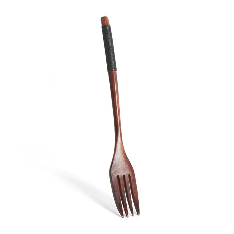 3Pcs Japanese Wooden Reusable Sushi Chopsticks Spoon Cutlery Set Non-slip Travel Dinnerware Suit Tableware Kitchen Tools