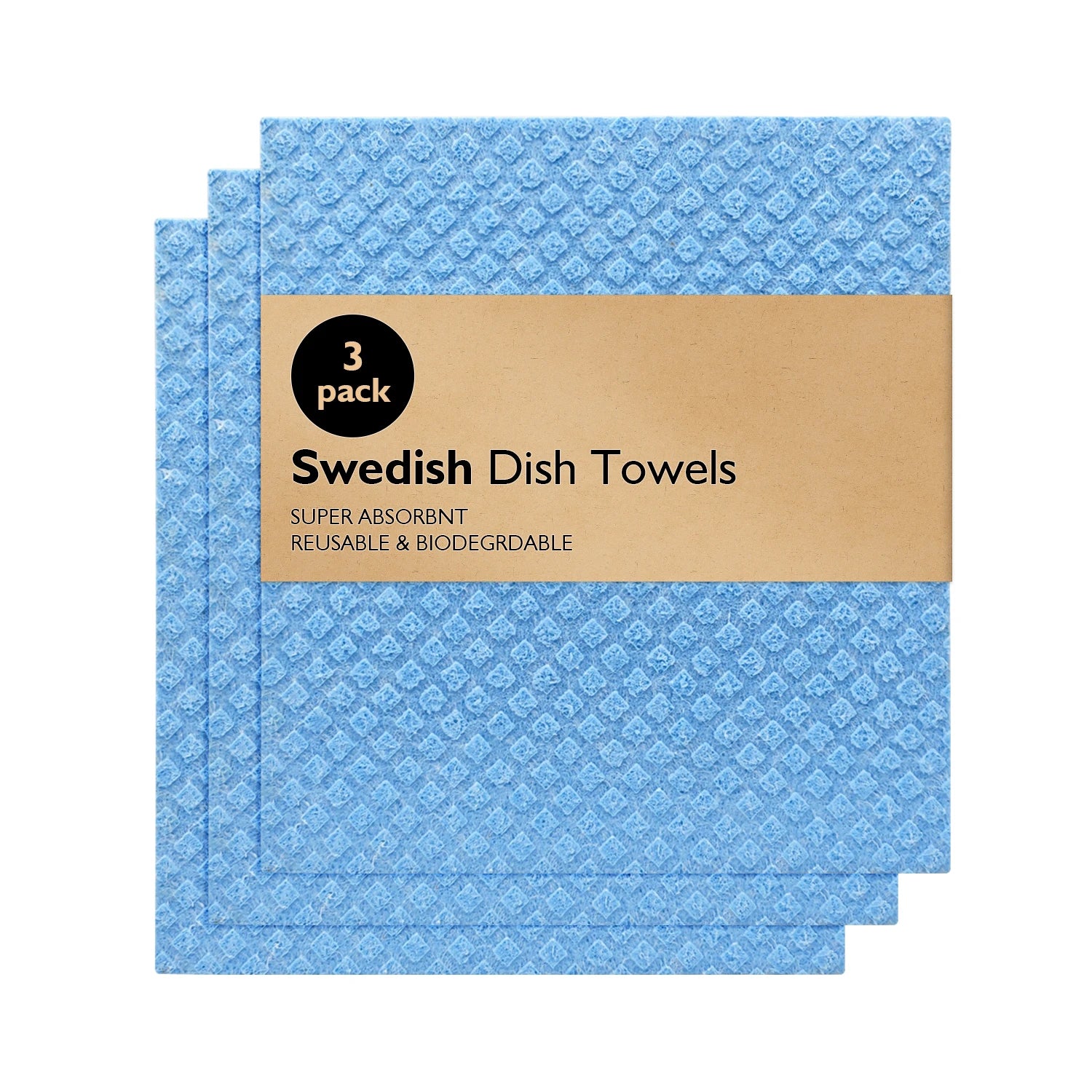 Magic Cleaning Dish Cloths: Absorbent Swedish Dishcloth Set