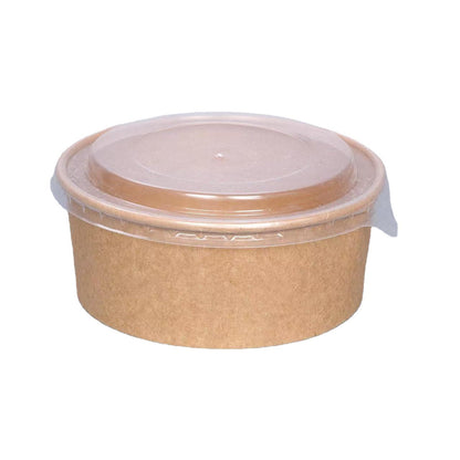 Kraft Paper Bowls 15pcs - 500ml/750ml Salad & Snack Containers