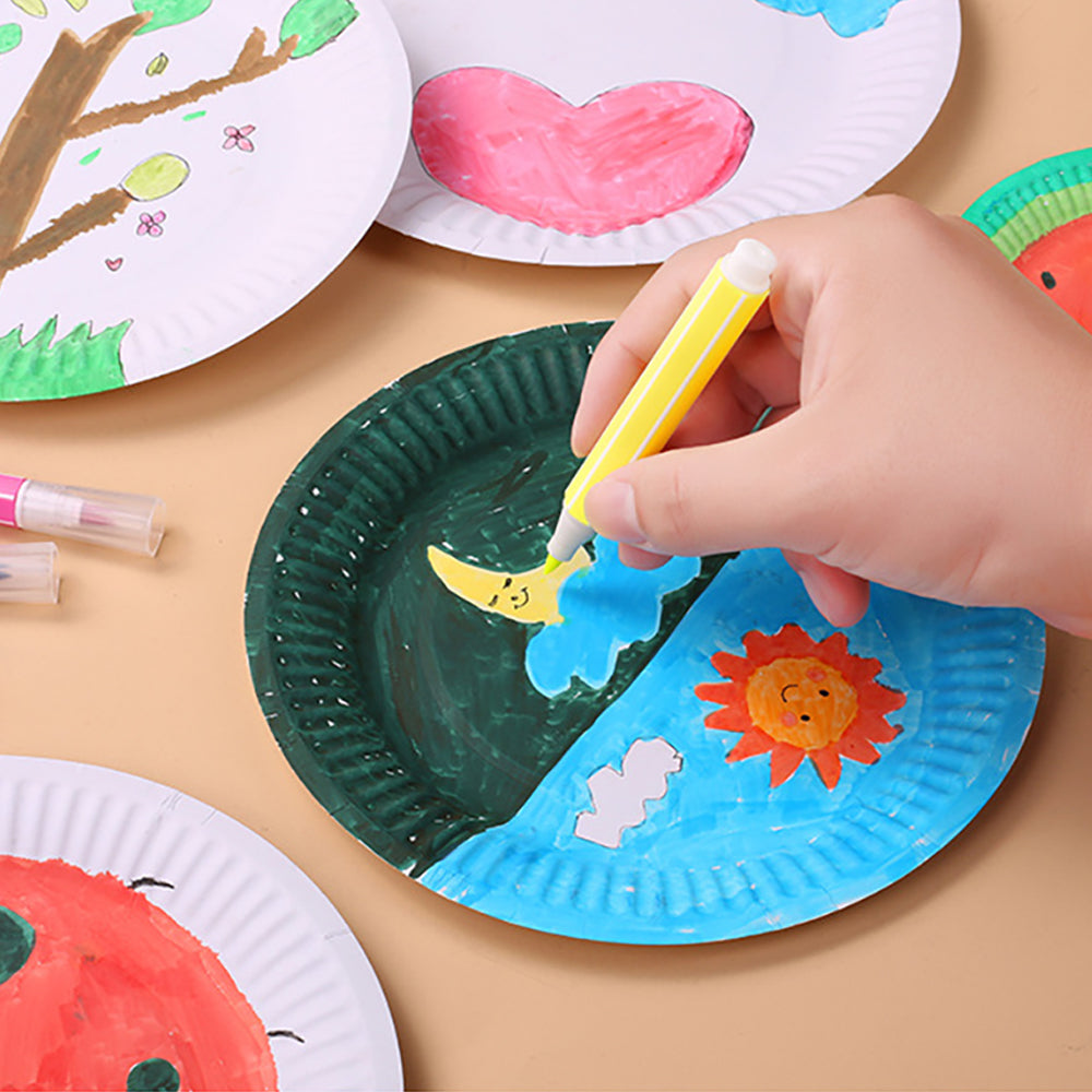 Paper Plate: Disposable White Paper Plates - DIY Birthday Party Set