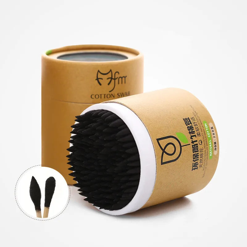 Bamboo Cotton Swabs 200pcs - Eco-Friendly Ear Cleaning Buds