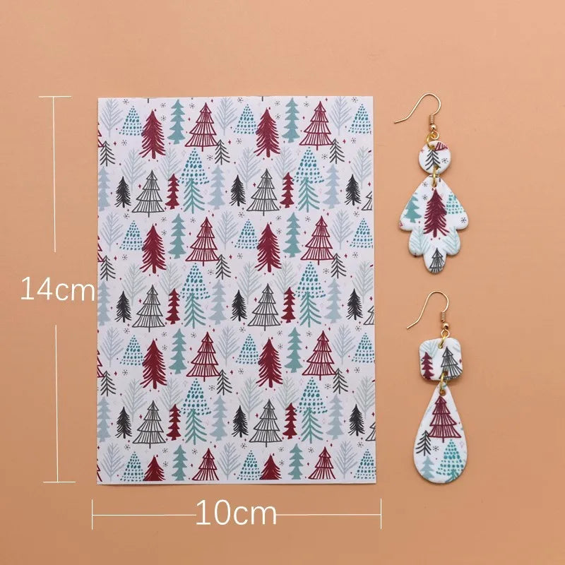 Transfer Paper for Polymer Clay - Forest Floral Design