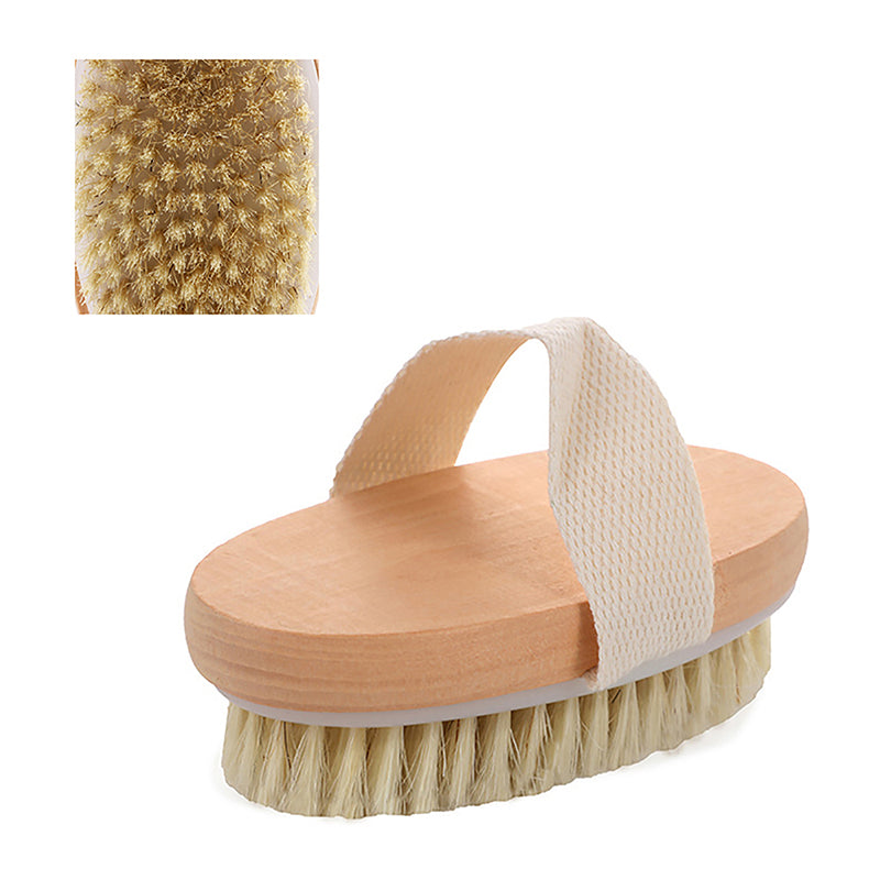 Dry Brush: Natural Bristle Body Brush - Exfoliate & Smooth Skin