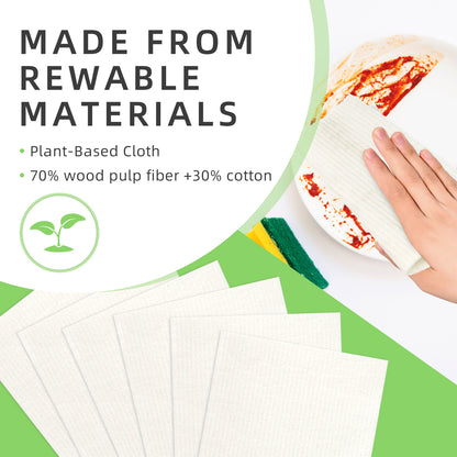 Magic Cleaning Dish Cloths: Absorbent Swedish Dishcloth Set