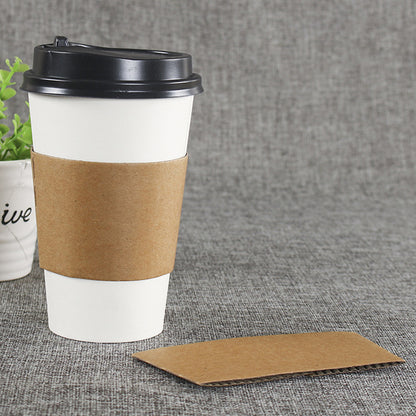 Paper Cup Insulation: Heat Insulation Cup Sleeves - 50 Pcs Corrugated Coffee Protectors