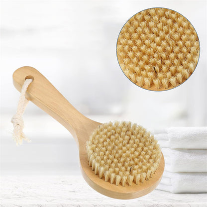 Dry Skin Brush: Natural Bristle Exfoliator & Cellulite Reducer
