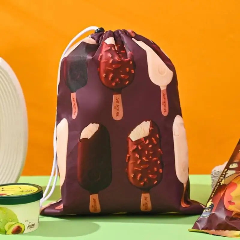 Drawstring Bag - Fruit & Veggie Reusable & Insulated Bags 