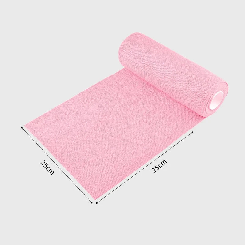 1pc Reusable Cleaning Wipe Household Kitchen Cloth Microfiber Towel Rolls Dish Rags Wash Paper Towel Replacement 1 Roll of 20 Sh