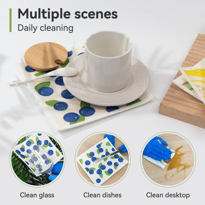 Eco-Friendly Swedish Dishcloth - Super Absorbent & Reusable
