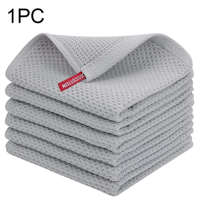 Cotton Honeycomb Dishcloth - Soft, Absorbent, Quick-Dry