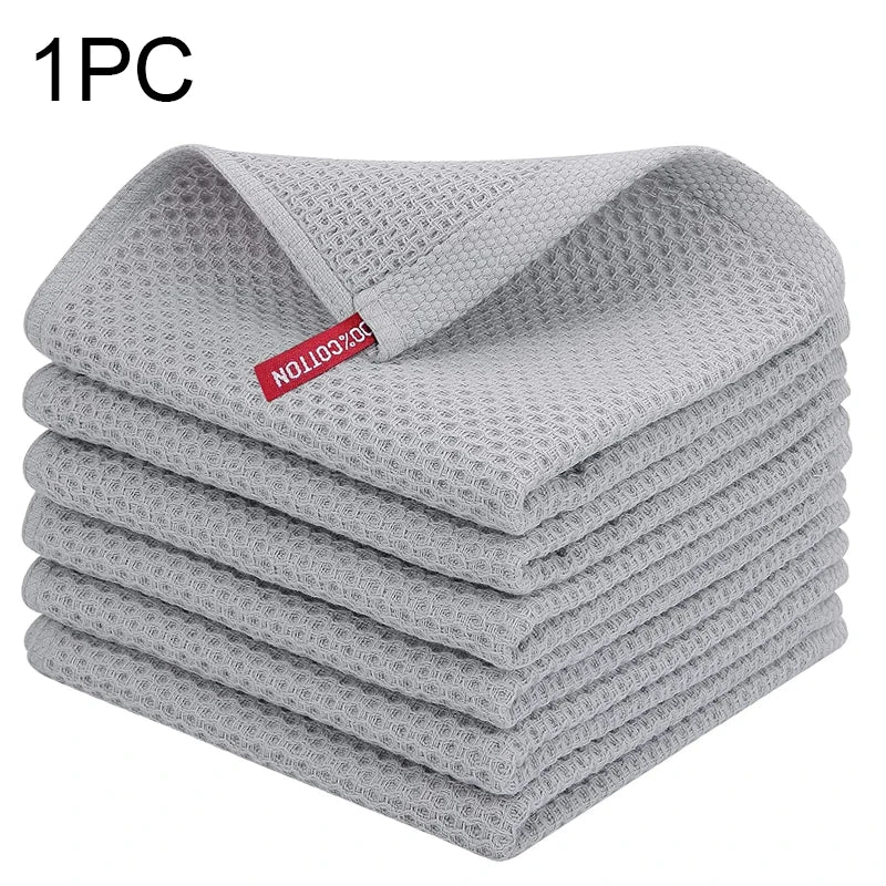 Cotton Honeycomb Dishcloth - Soft, Absorbent, Quick-Dry