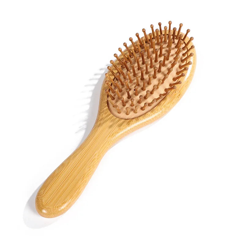 Bamboo Hair Brush: Anti-Static Scalp Massage Comb
