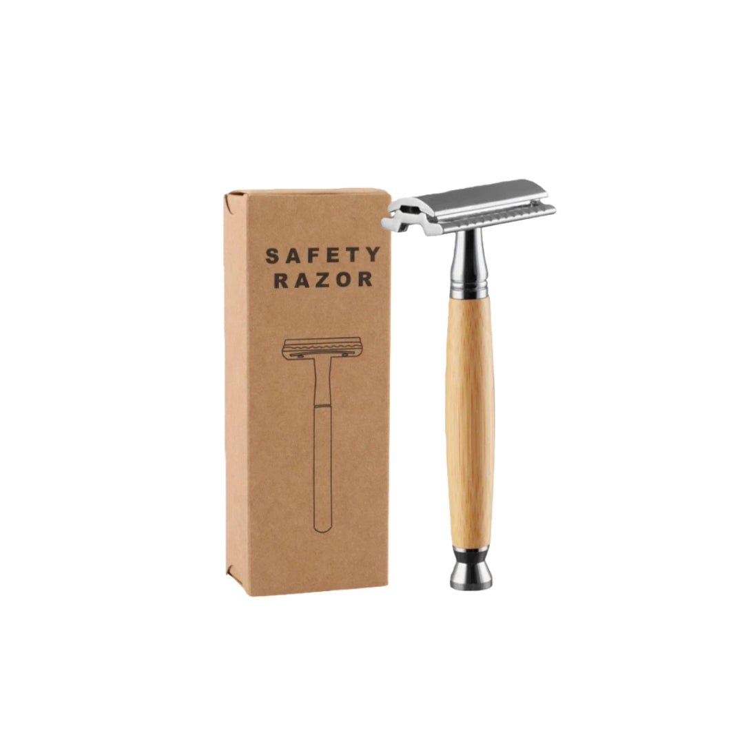 Double Edge Razor - Eco-Friendly Wood Handle Shaver