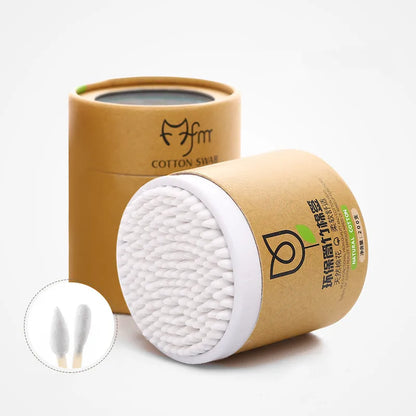Bamboo Cotton Swabs 200pcs - Eco-Friendly Ear Cleaning Buds