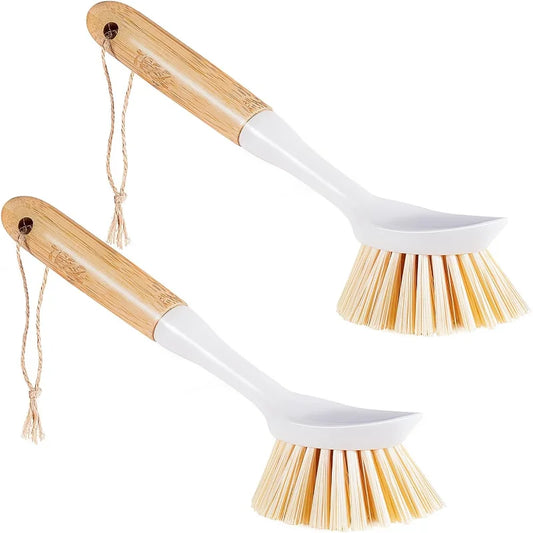 Dish Brush Set - 2 Pack Skillet Scrubbers