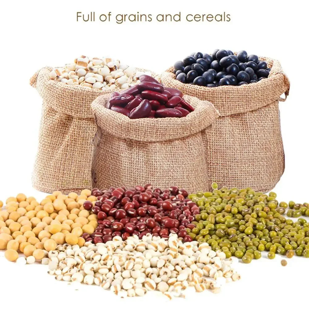 1Pc Burlap Bag Potato Sack Race Bags Biodegradable Reusable Burlap Sack Food-Safe Sacks for Field Day Games Vegetables Gardening