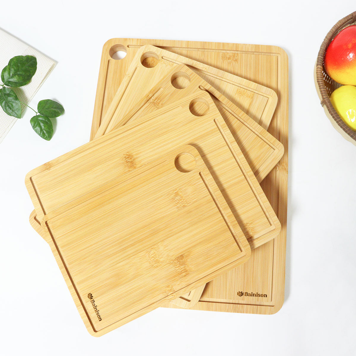 Eco Bamboo Cutting Board with Juice Trough - Kitchen Essential