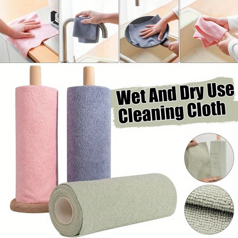 Kitchen Dish Towels: 4M Reusable Dish Cloth Roll - Washable Cleaning Wipes