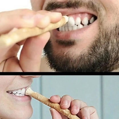 Eco Friendly No Toothpaste Needed Miswak Toothbrush Soft Bristles Traditional Miswak Sticks for Teeth Teeth Whitener Travel