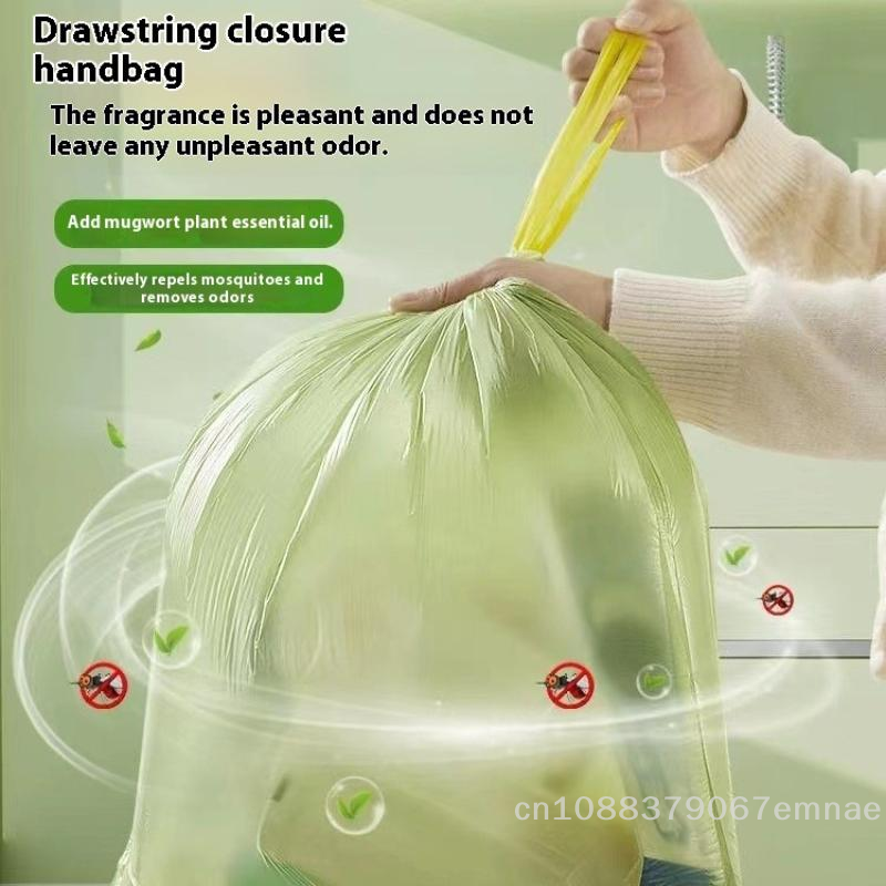 Mugwort Tear-Free Garbage Bags - Anti-Odor & Mosquito