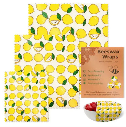 Reusable Beeswax Wraps - Eco-Friendly Food Storage