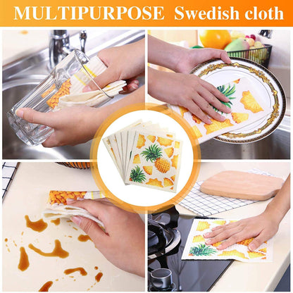 Eco-Friendly Swedish Dishcloth - Super Absorbent & Reusable