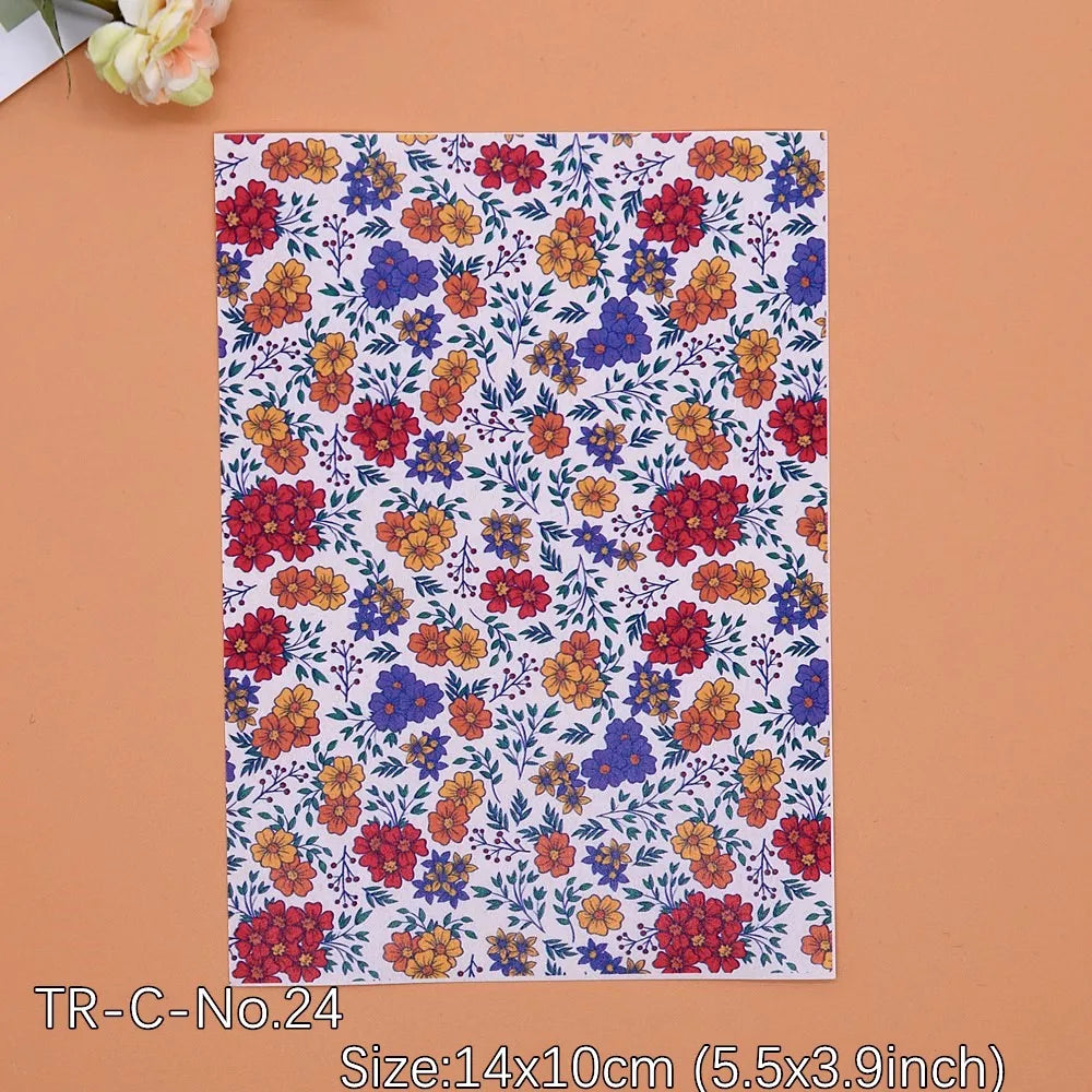Transfer Paper for Polymer Clay - Forest Floral Design