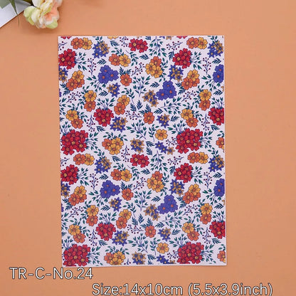 Transfer Paper for Polymer Clay - Forest Floral Design
