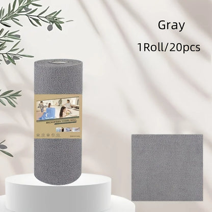 Kitchen Dish Towels: 4M Reusable Dish Cloth Roll - Washable Cleaning Wipes