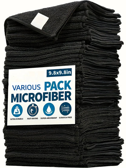 Machine Washable Microfiber Cloths 10Pcs, Home Cleaning Set, for Dusting Mopping, Eco-Friendly Choice