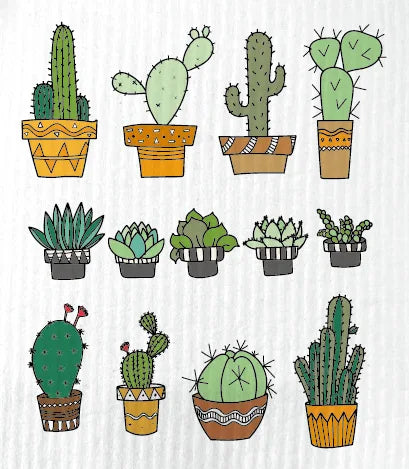 Swedish Dishcloths: Reusable Cactus & Floral Washcloths