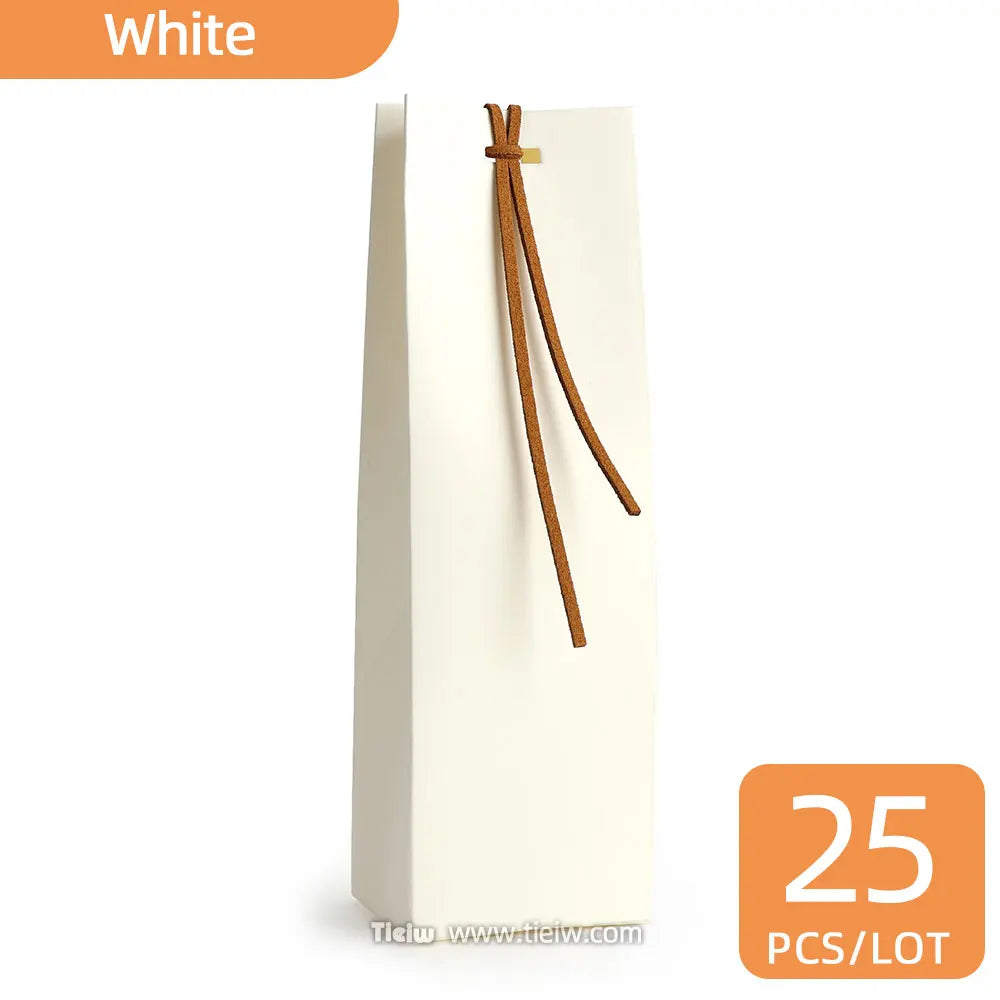Paper Bags: 25PCS Wedding Favor Bags - Mini Gift Paper Boxes