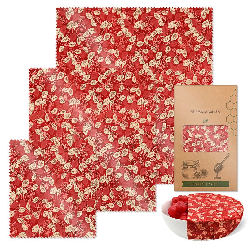 Reusable Beeswax Wraps - Eco-Friendly Food Storage