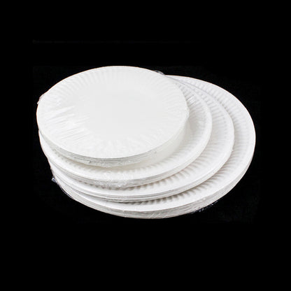 Paper Plate: Disposable White Paper Plates - DIY Birthday Party Set