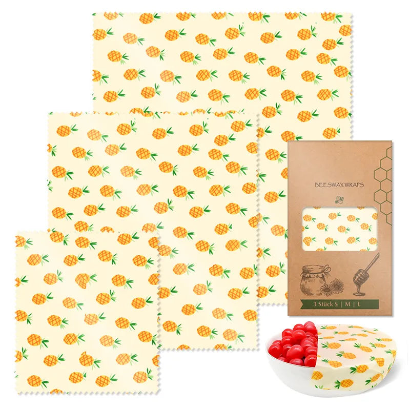 Reusable Beeswax Wraps - Eco-Friendly Food Storage