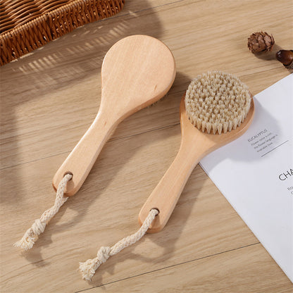 Dry Skin Brush: Natural Bristle Exfoliator & Cellulite Reducer