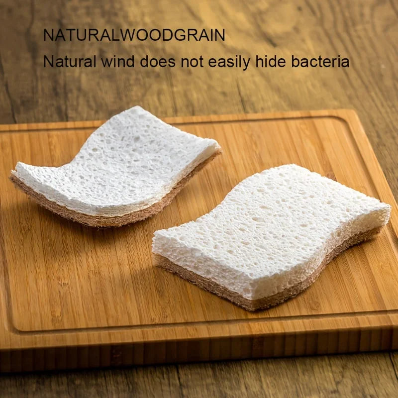 1/6/12PCS Natural Sponge Eco Friendly Kitchen Sponges for Sustainable Living Biodegradable Plant Based Dish Sponge