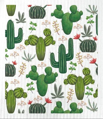 Swedish Dishcloths: Reusable Cactus & Floral Washcloths