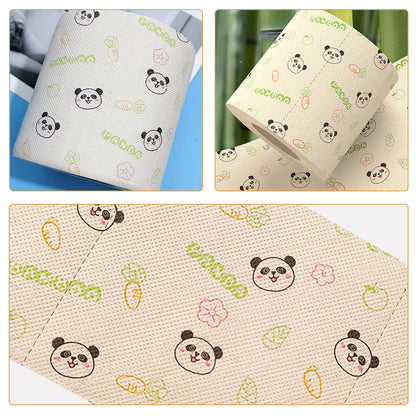 Bamboo Toilet Paper 36Pcs - Vivid Panda Design, Soft & Eco-Friendly