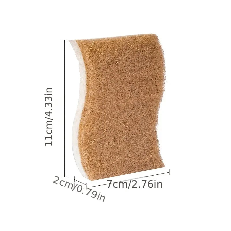 1/6/12PCS Natural Sponge Eco Friendly Kitchen Sponges for Sustainable Living Biodegradable Plant Based Dish Sponge