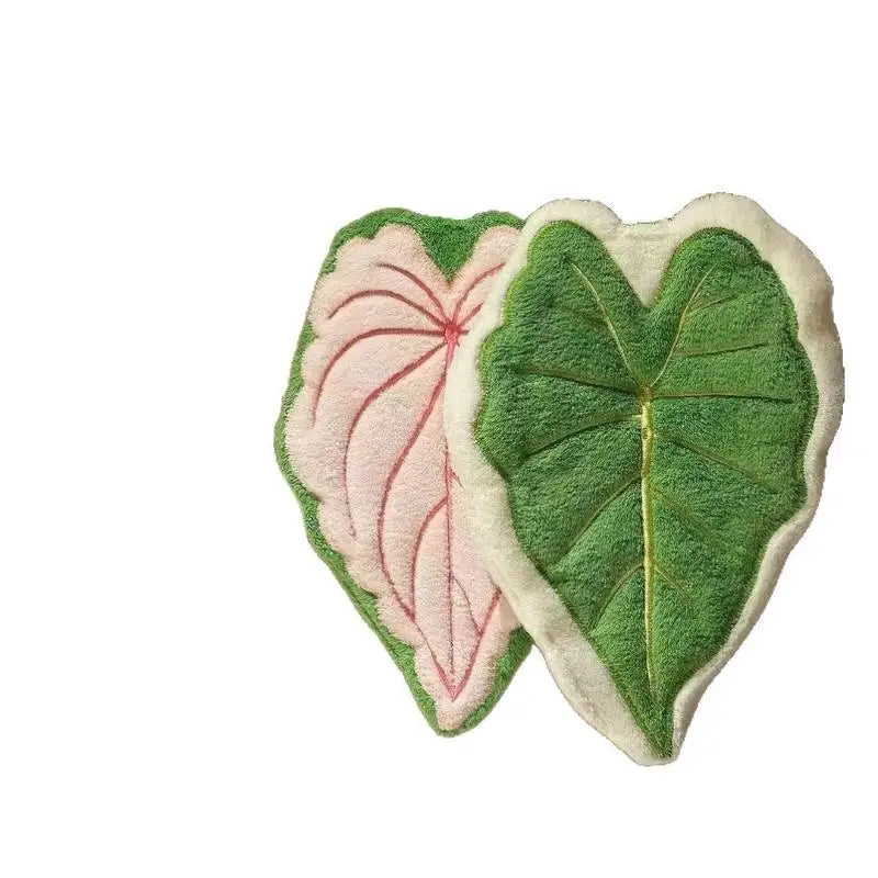 Leaf Shaped Hanging Hand Towel Eco Friendly Soft Microfiber for Bathroom Kitchen Home Daily Cleaning