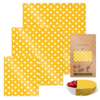 Reusable Beeswax Wraps - Eco-Friendly Food Storage