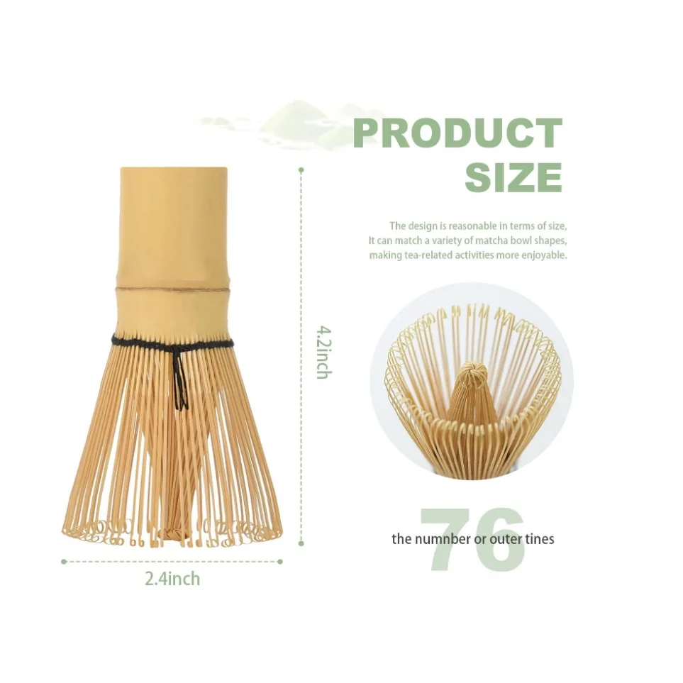 Bamboo Matcha Whisk: Matcha Whisk - Handcrafted Bamboo Chasen for Authentic Tea