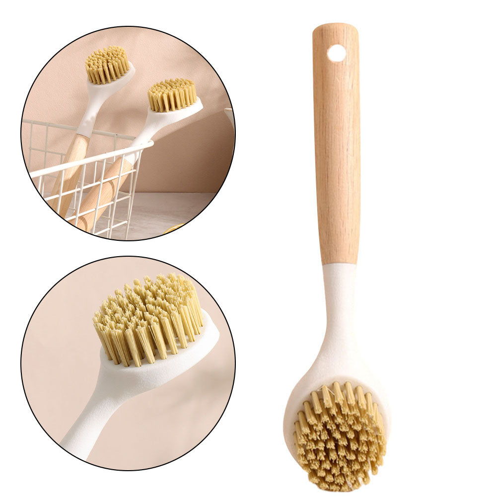 White Dish Scrubber Brush - Ergonomic, 1 Pack, 23x5.5cm