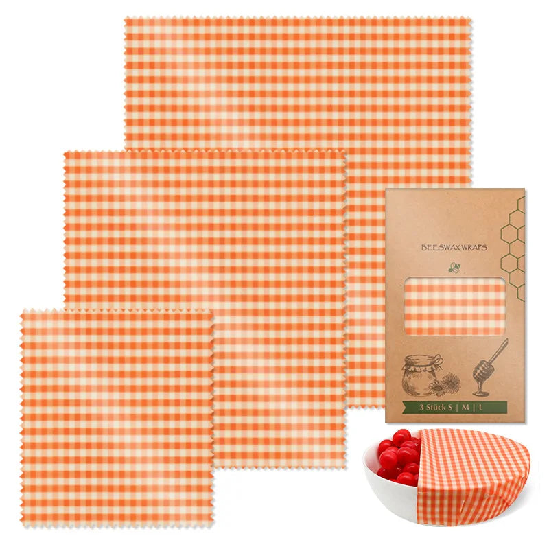 Reusable Beeswax Wraps - Eco-Friendly Food Storage
