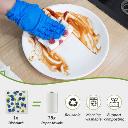 Eco-Friendly Swedish Dishcloth - Super Absorbent & Reusable
