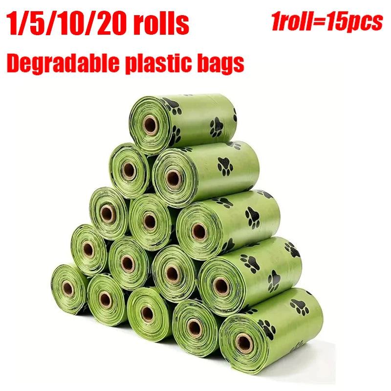 Biodegradable Dog Poop/Garbage Bags - Leak Proof with Dispenser